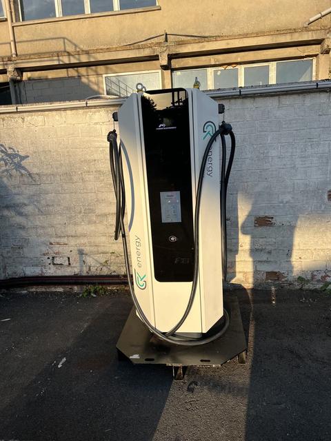 Borne de recharge rapide installée par BBA Energie